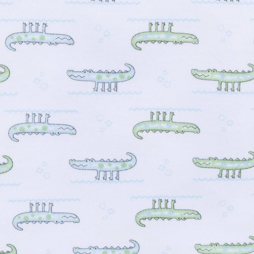 Alligator Pie Short Pajamas - Light Blue