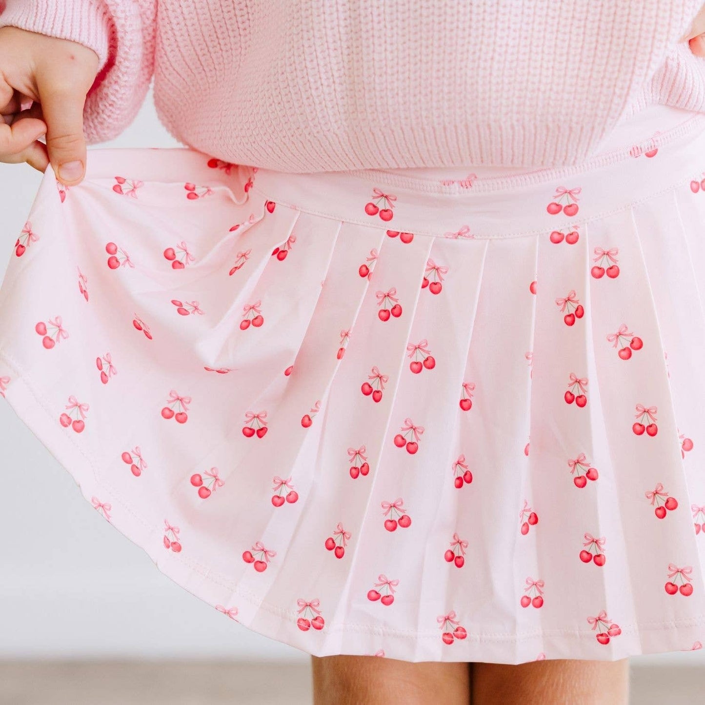 Cherry Cute Athletic Skort - Kids Clothing - Spring Summer