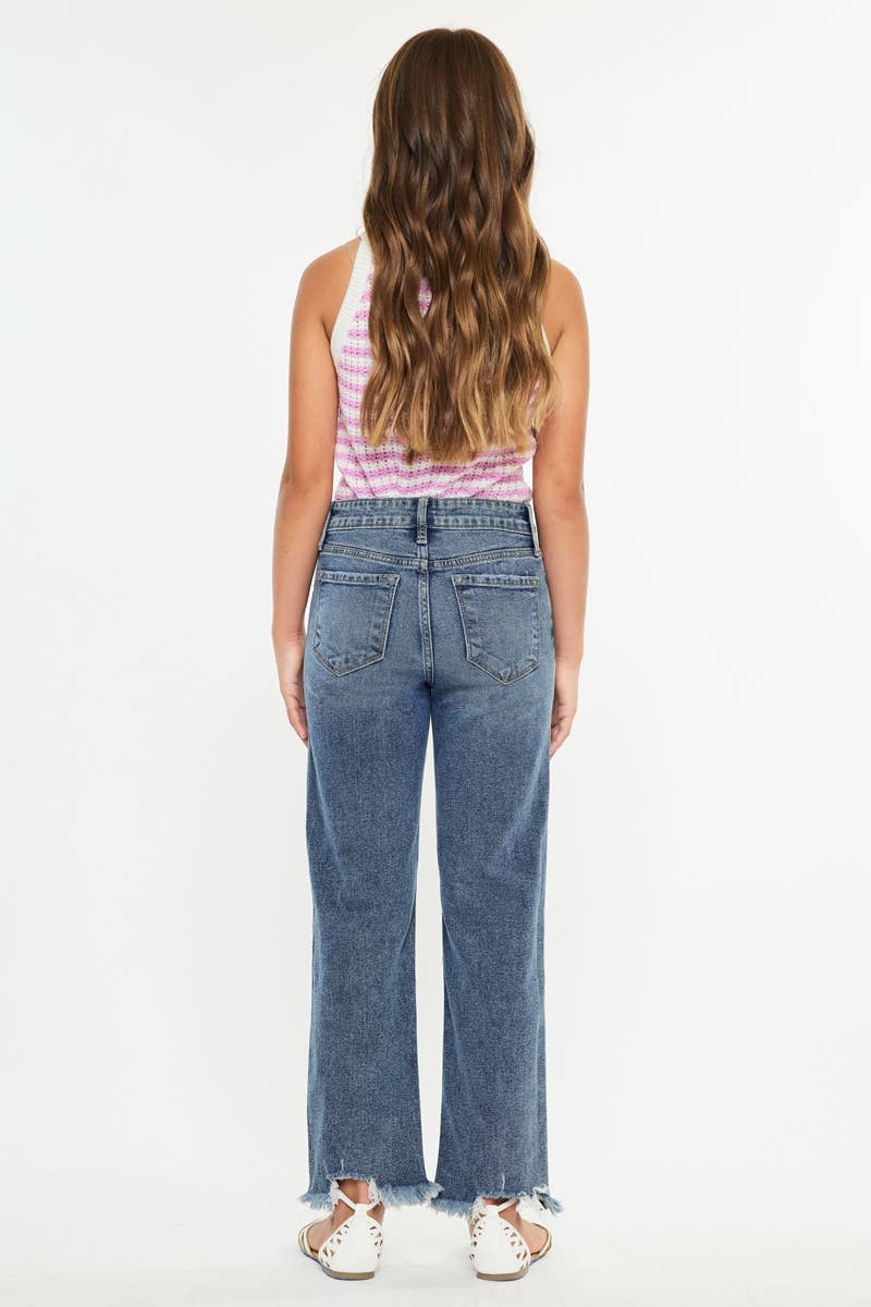 Slim straight jeans