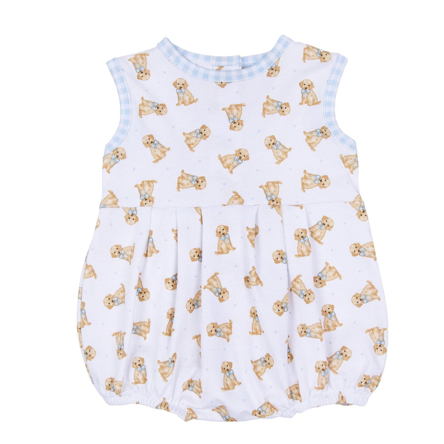 Sweet Golden Print Bubble - Light Blue