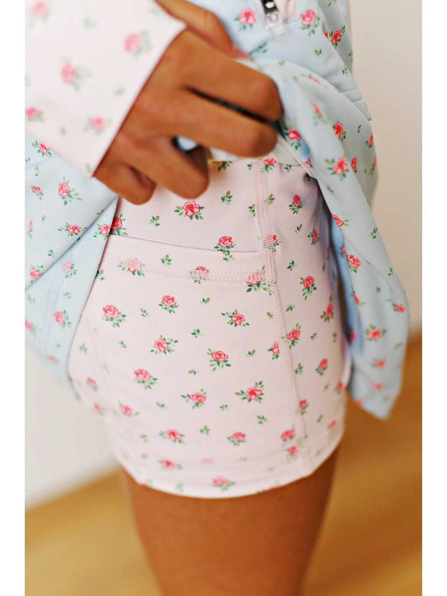 FANCY FLORAL TENNIS SKIRT