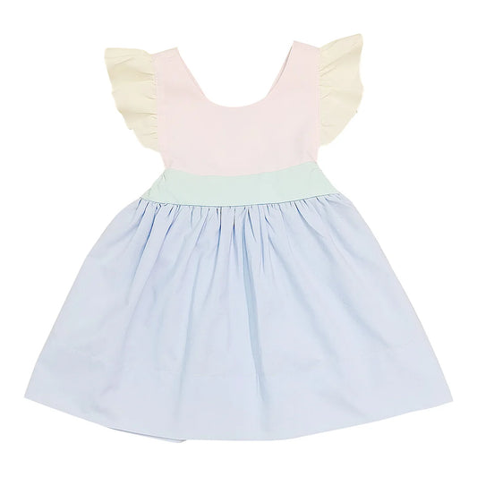 Colorblock Bow Back Dress