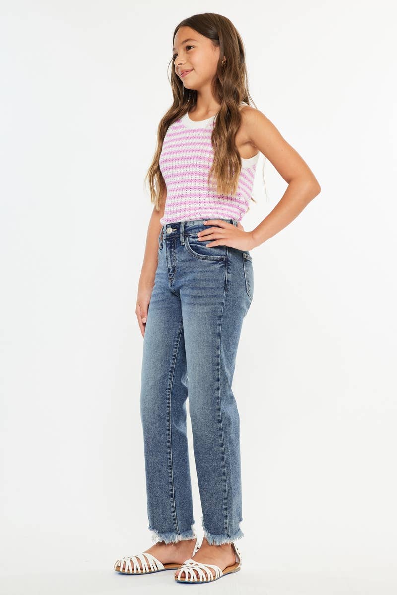 Slim straight jeans