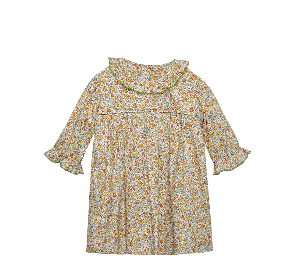 Drew Dress - Yellow Flower