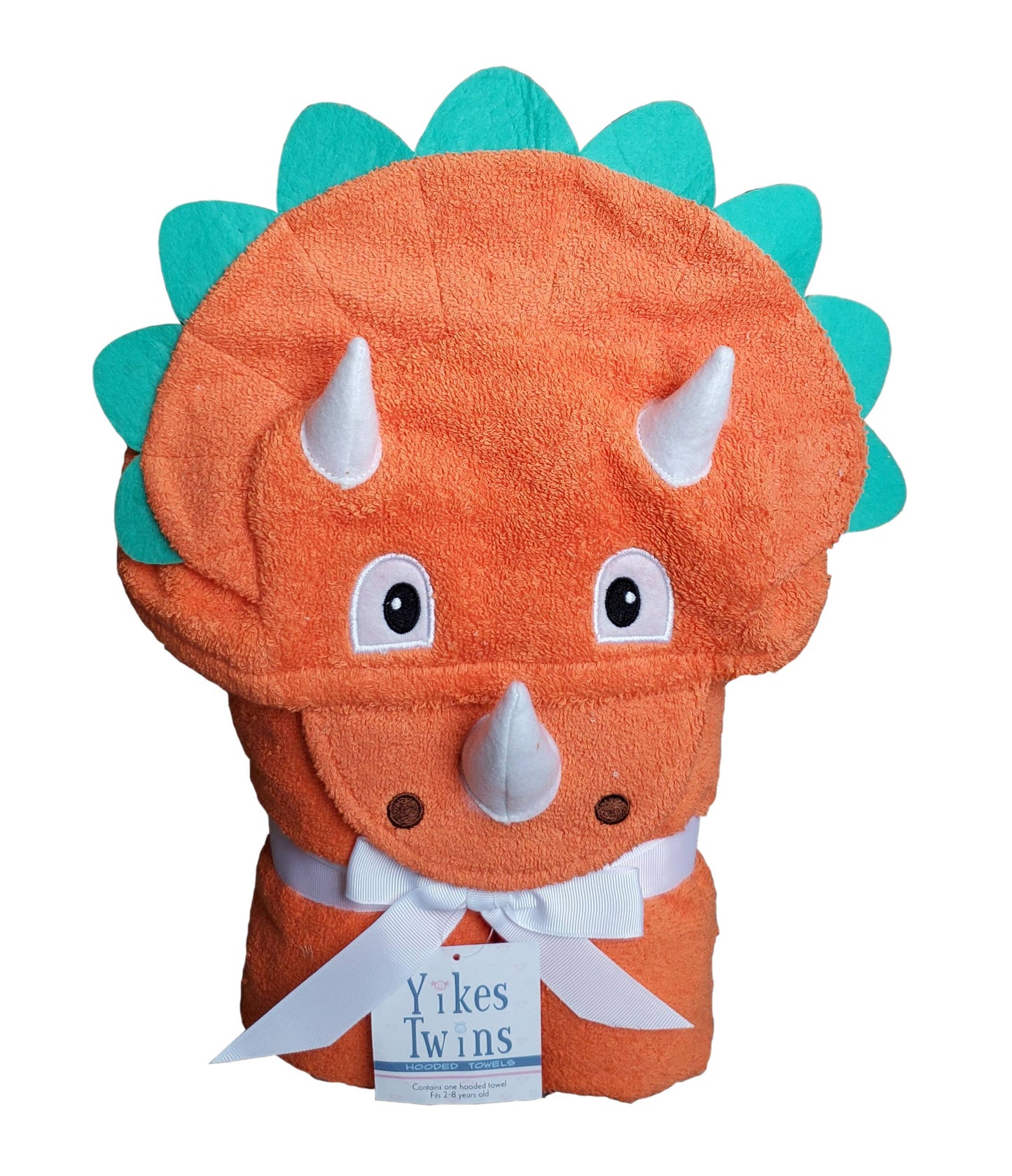 Dinosaur hooded towel for toddlers ages 2 to 8 years old
