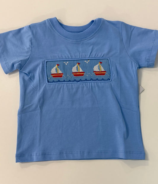 At sea smocked shirt