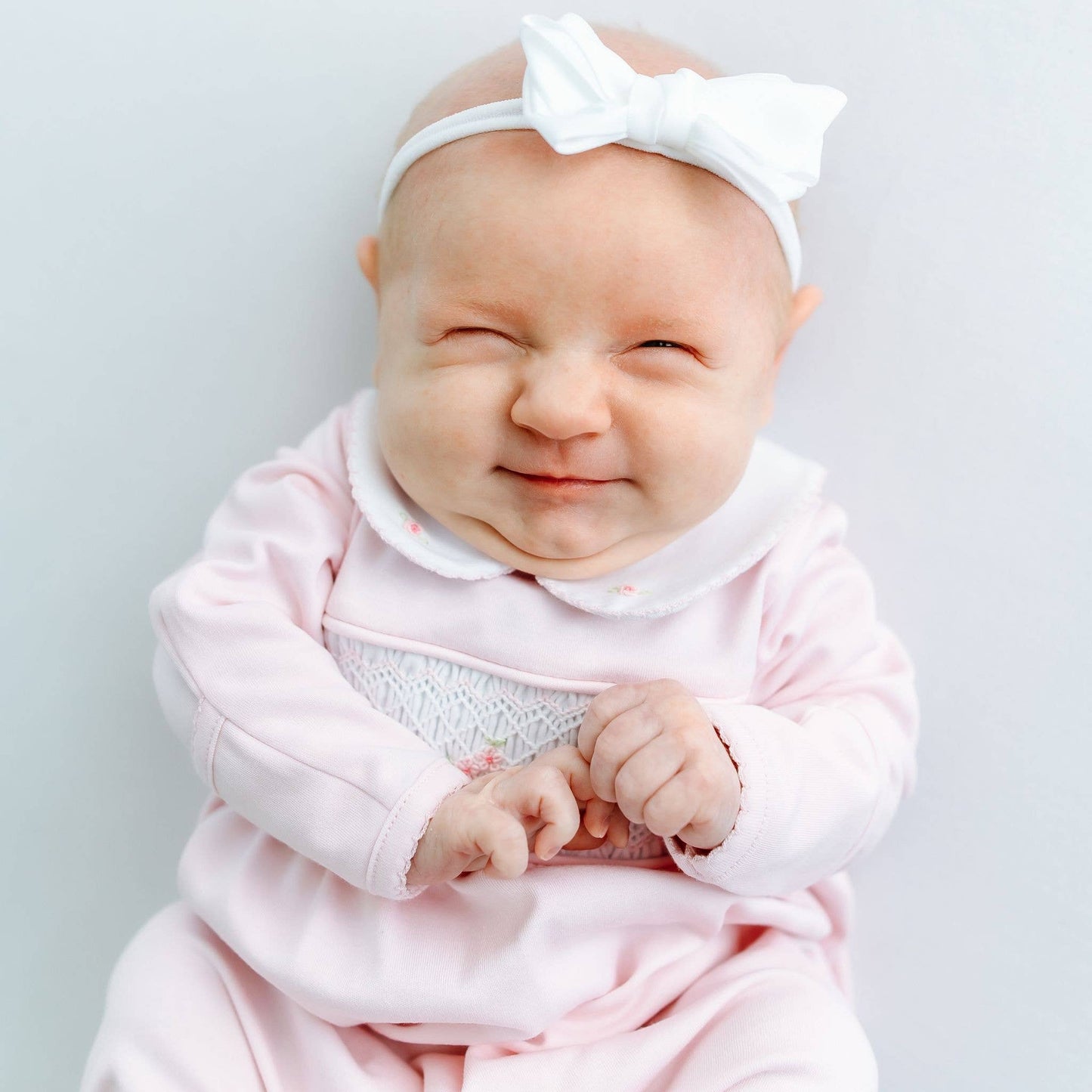 Willow's Classics Smocked Footie - Pink