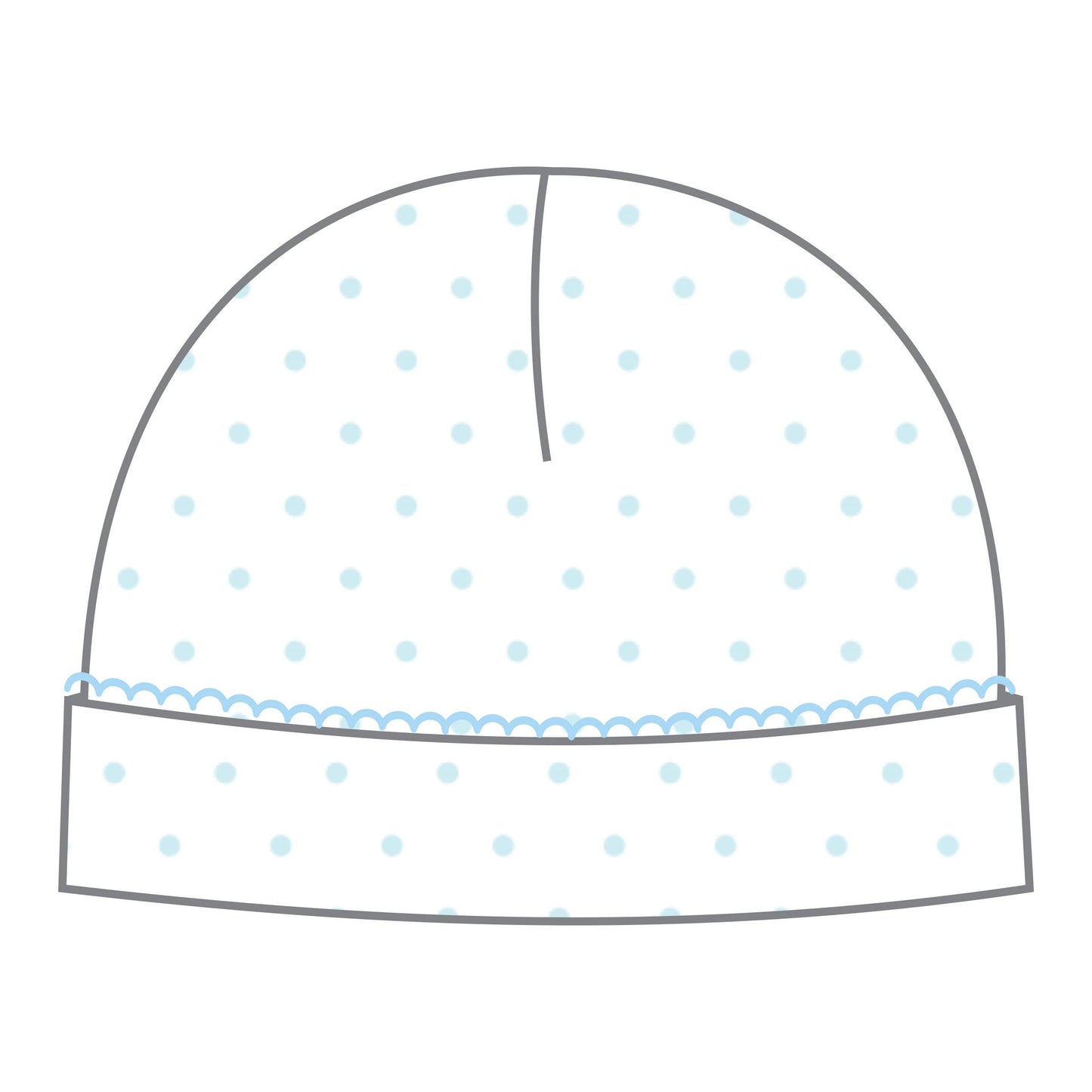 Mini Dots Hat - Blue