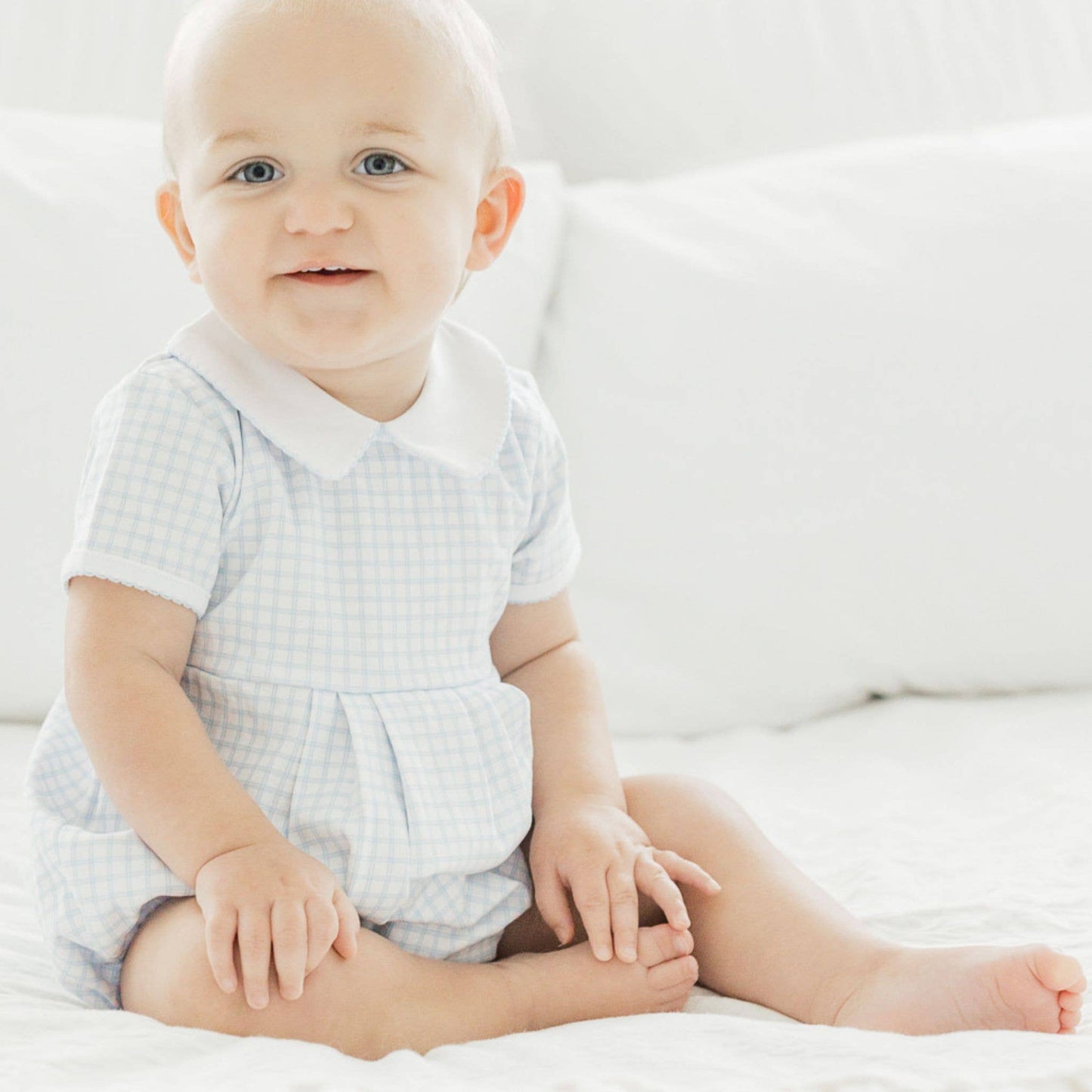 Peek-A-Boo Wishes Collared Bubble - Light Blue