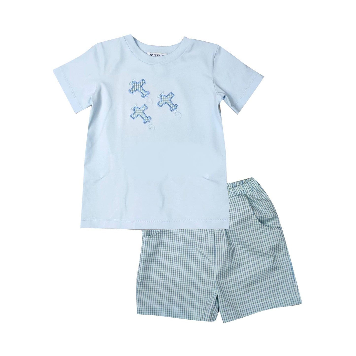 Airplane Boy's Shorts Set