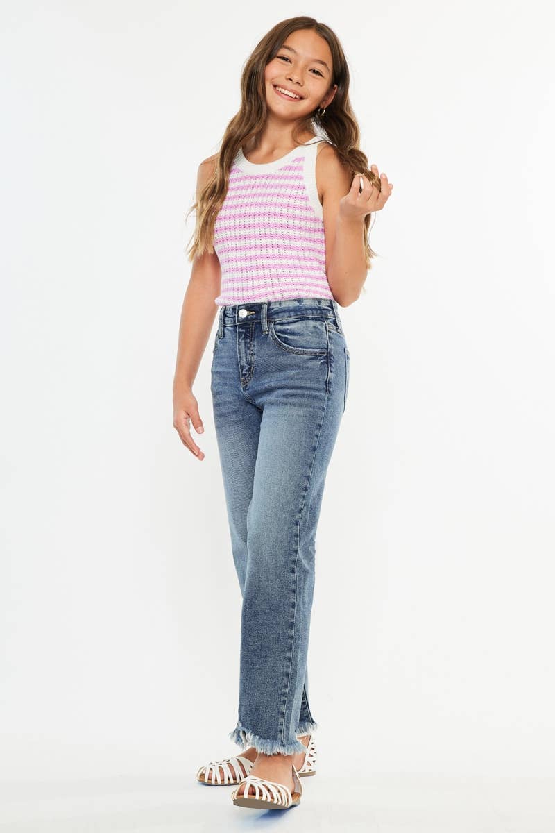 Slim straight jeans