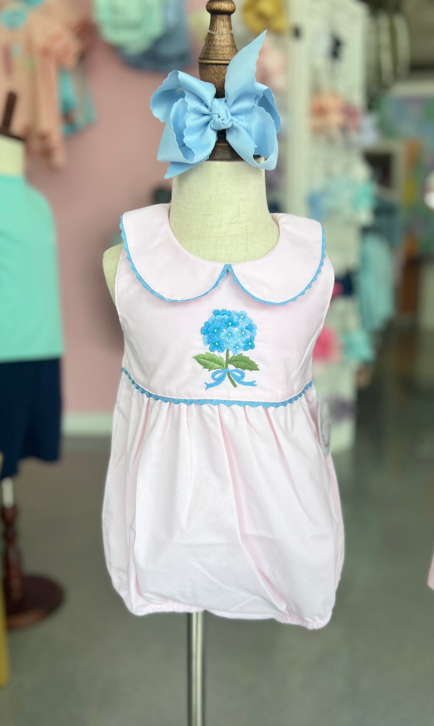 Pink hydrangea bubble