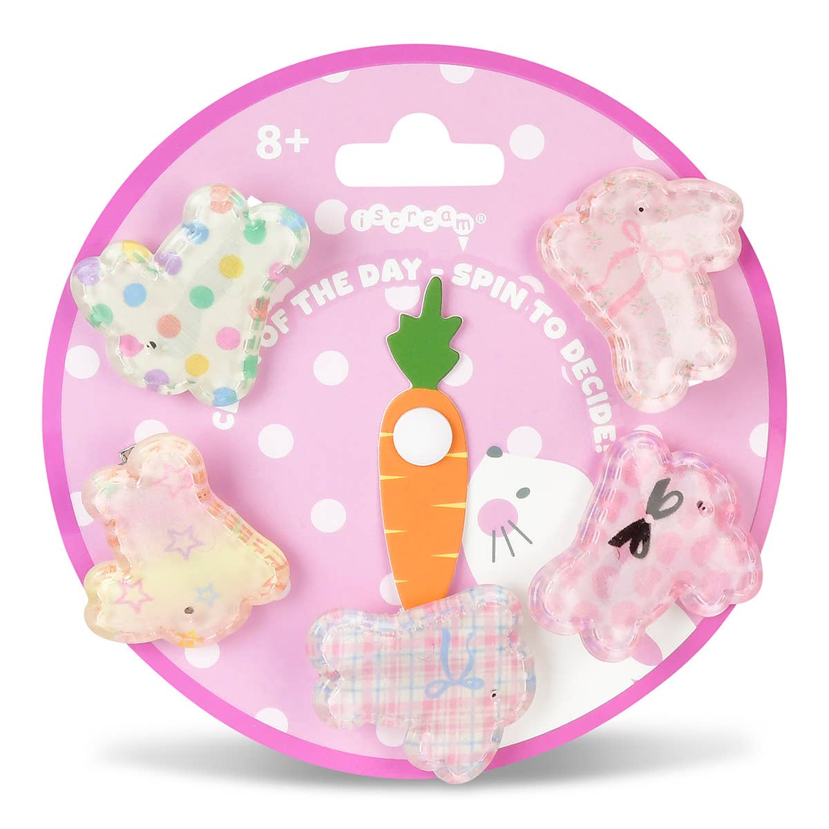 Bnny Hair Clips Set of 5