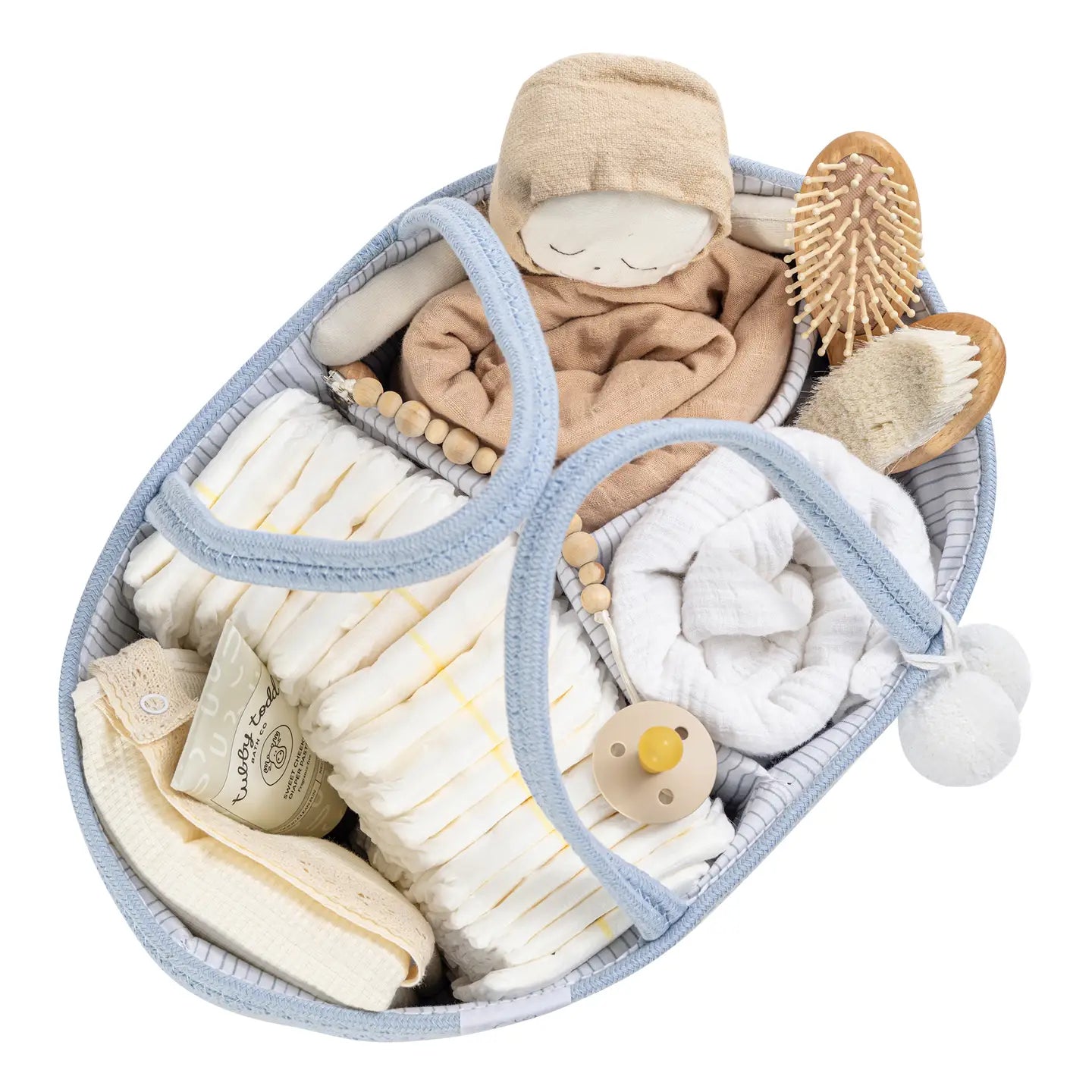 Diaper caddy baby blue
