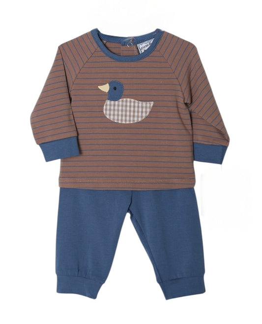 Duck applique jogger set