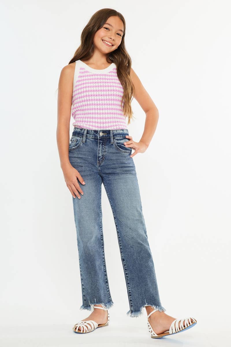 Slim straight jeans