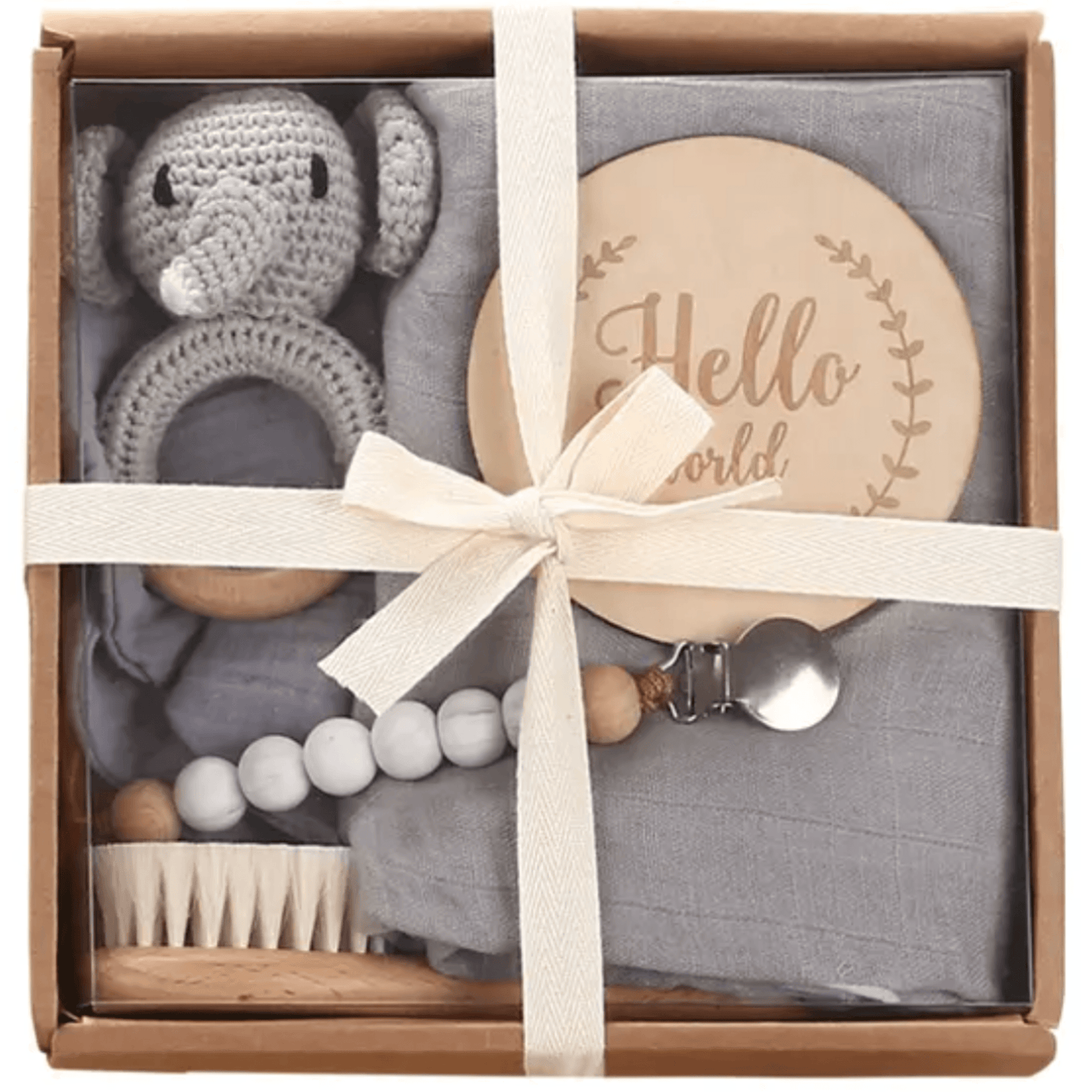 Welcome Baby Gift Box - Charming 6-Piece Set for Newborns