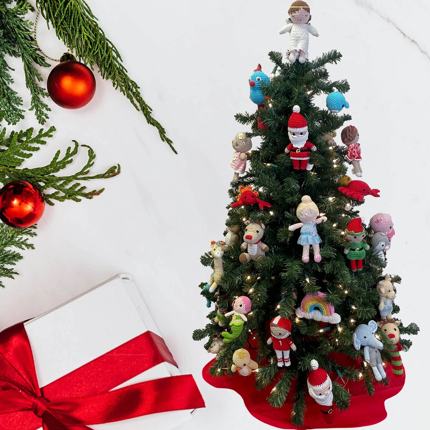 Ballerina Bamboo Crochet Rattle - 2 Colors!