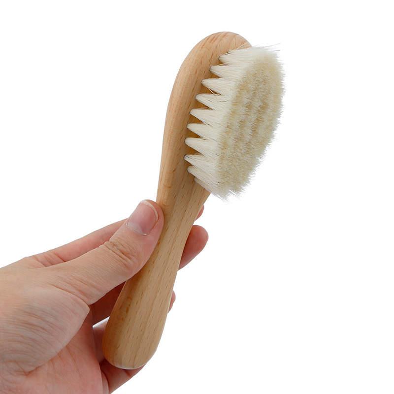 Baby's First Hairbrush in Beechwood - Natural & Gentle