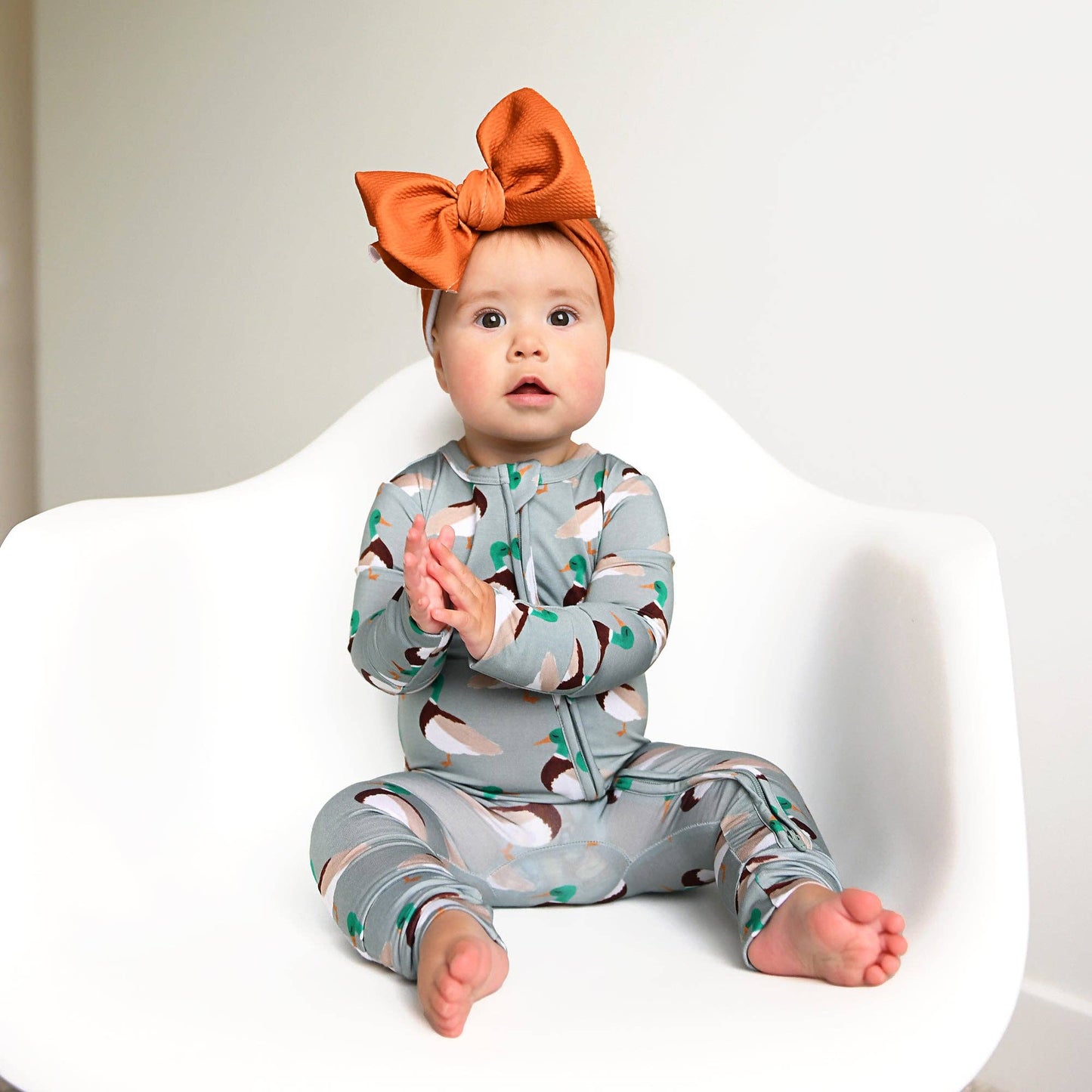 Wilder Duck ZIP Bamboo Baby Sleepies Little