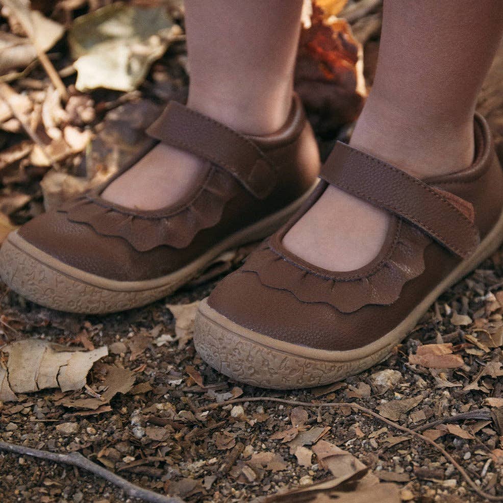 Amina Leather Girls Mary Jane Shoe