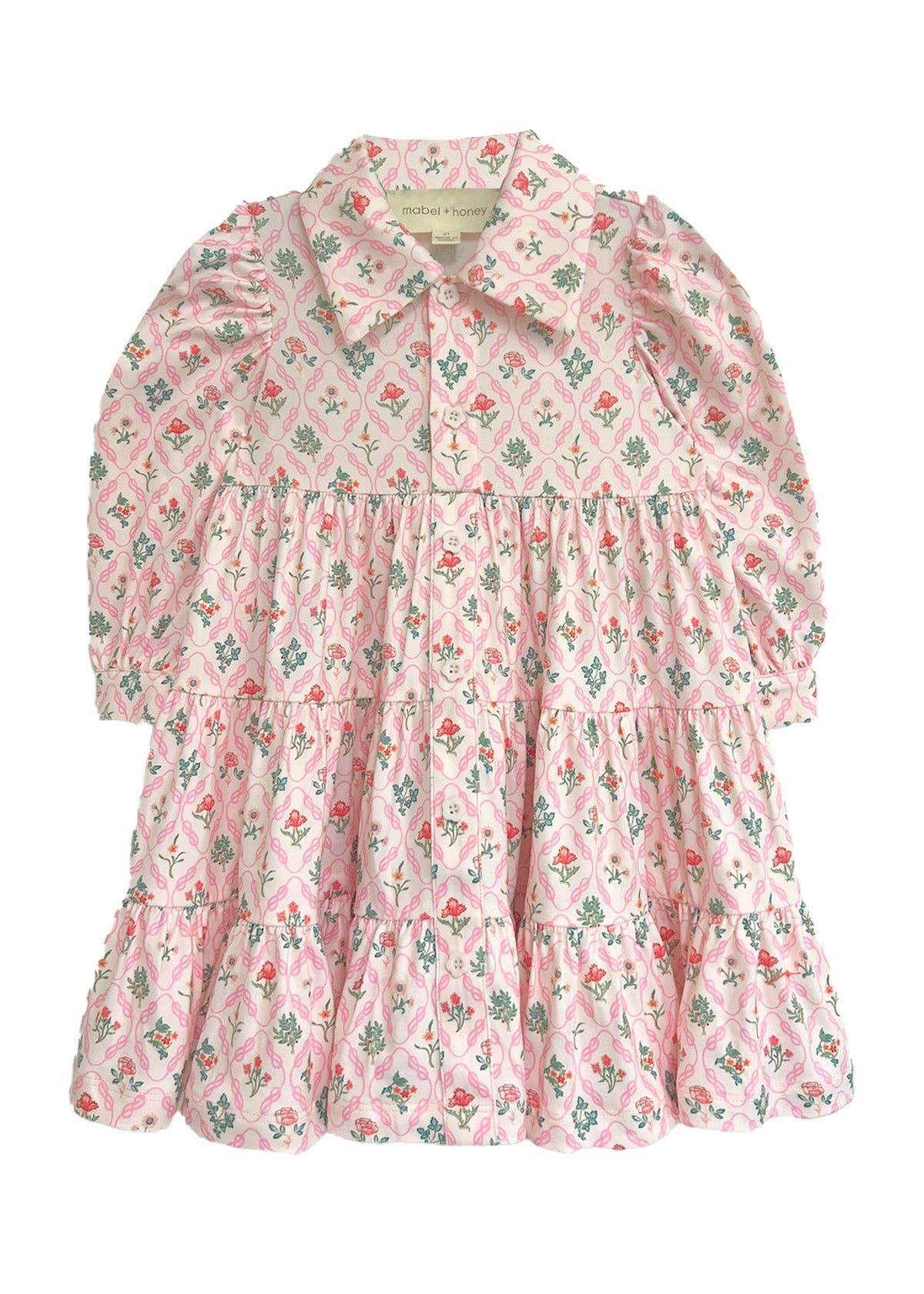 Dixie Pink Floral Dress