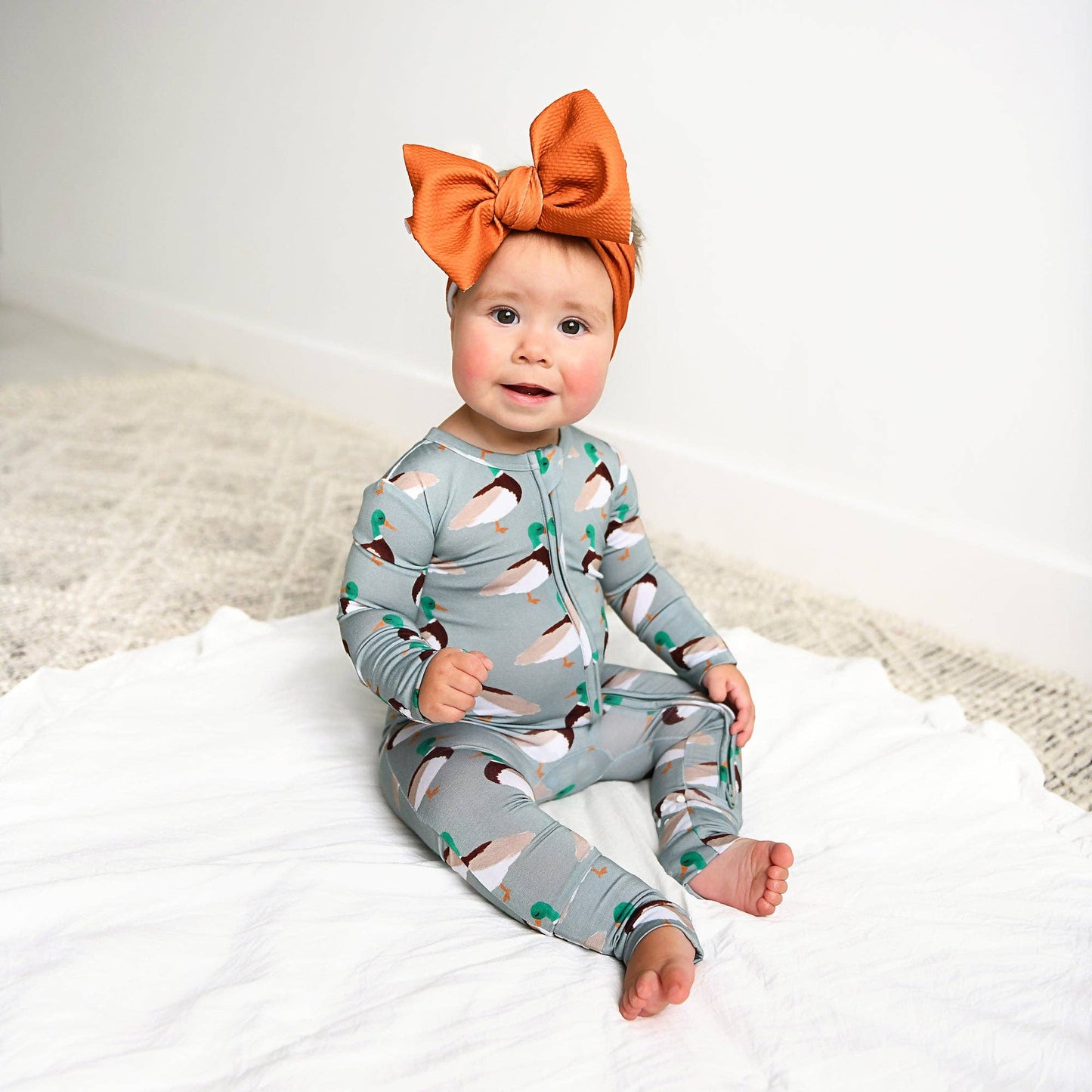 Wilder Duck ZIP Bamboo Baby Sleepies Little