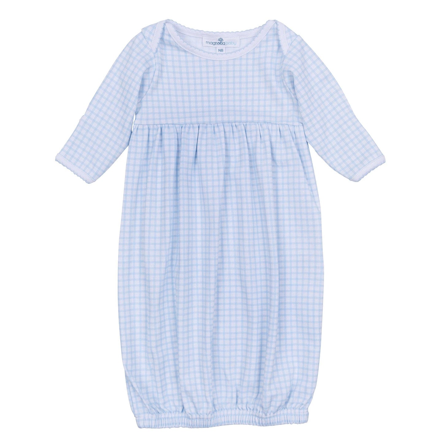 Peek-A-Boo Wishes Gathered Gown - Light Blue