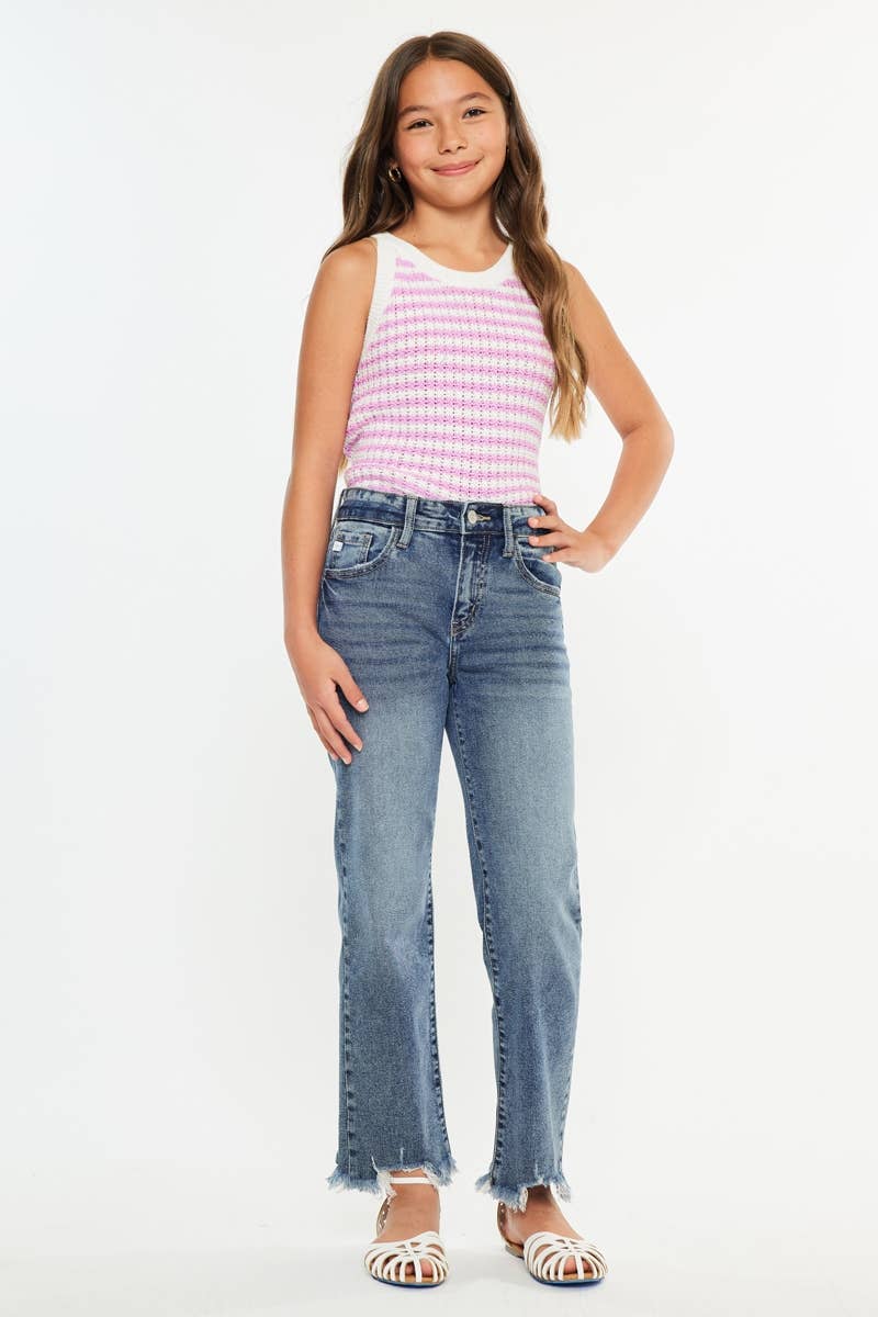 Slim straight jeans