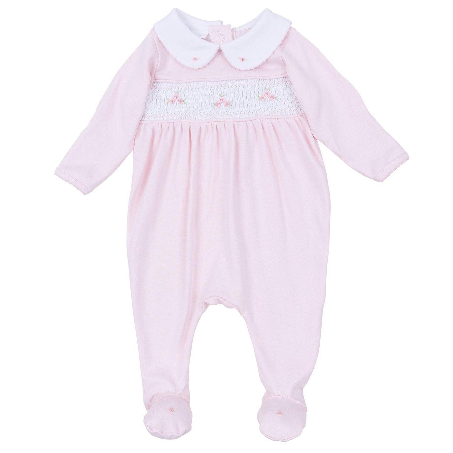 Willow's Classics Smocked Footie - Pink
