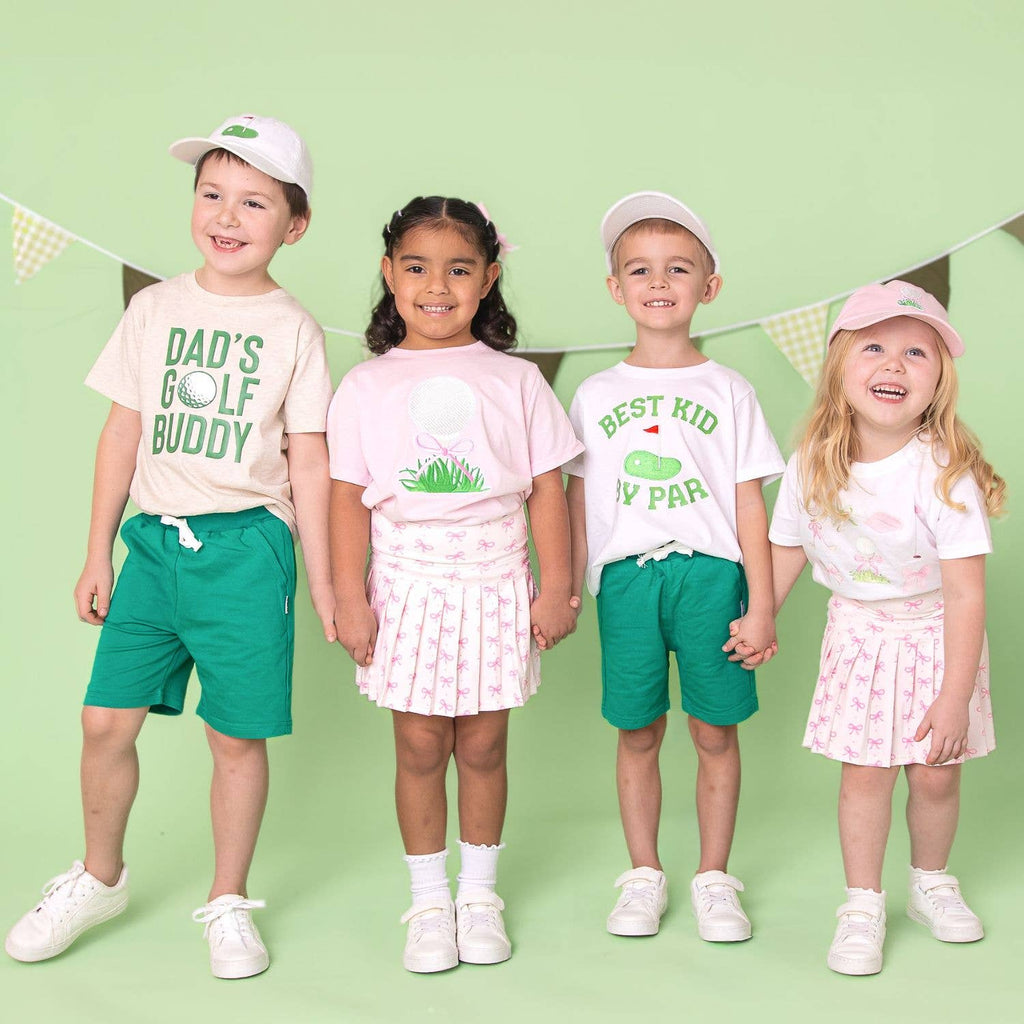 Golf Tee Front Flag Patch Baseball Hat - Kids Hair Accessory