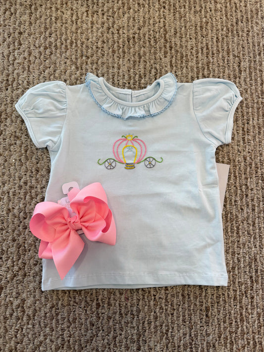 Blue Emma Princess Carriage Blouse