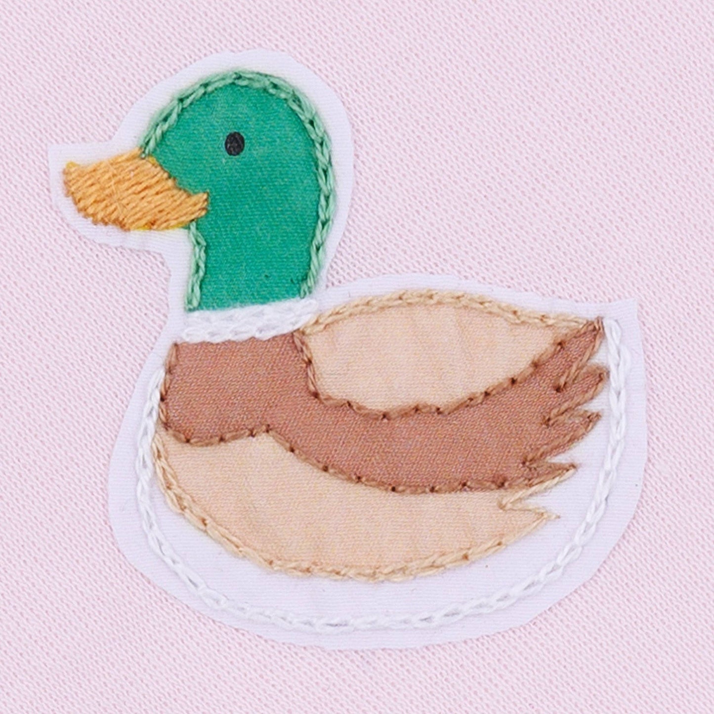 Mini Mallard Embroidered Diaper Cover Set - Pink