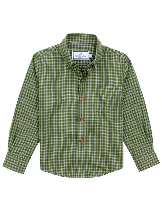 Boys woodland sportshirt cypress needle
