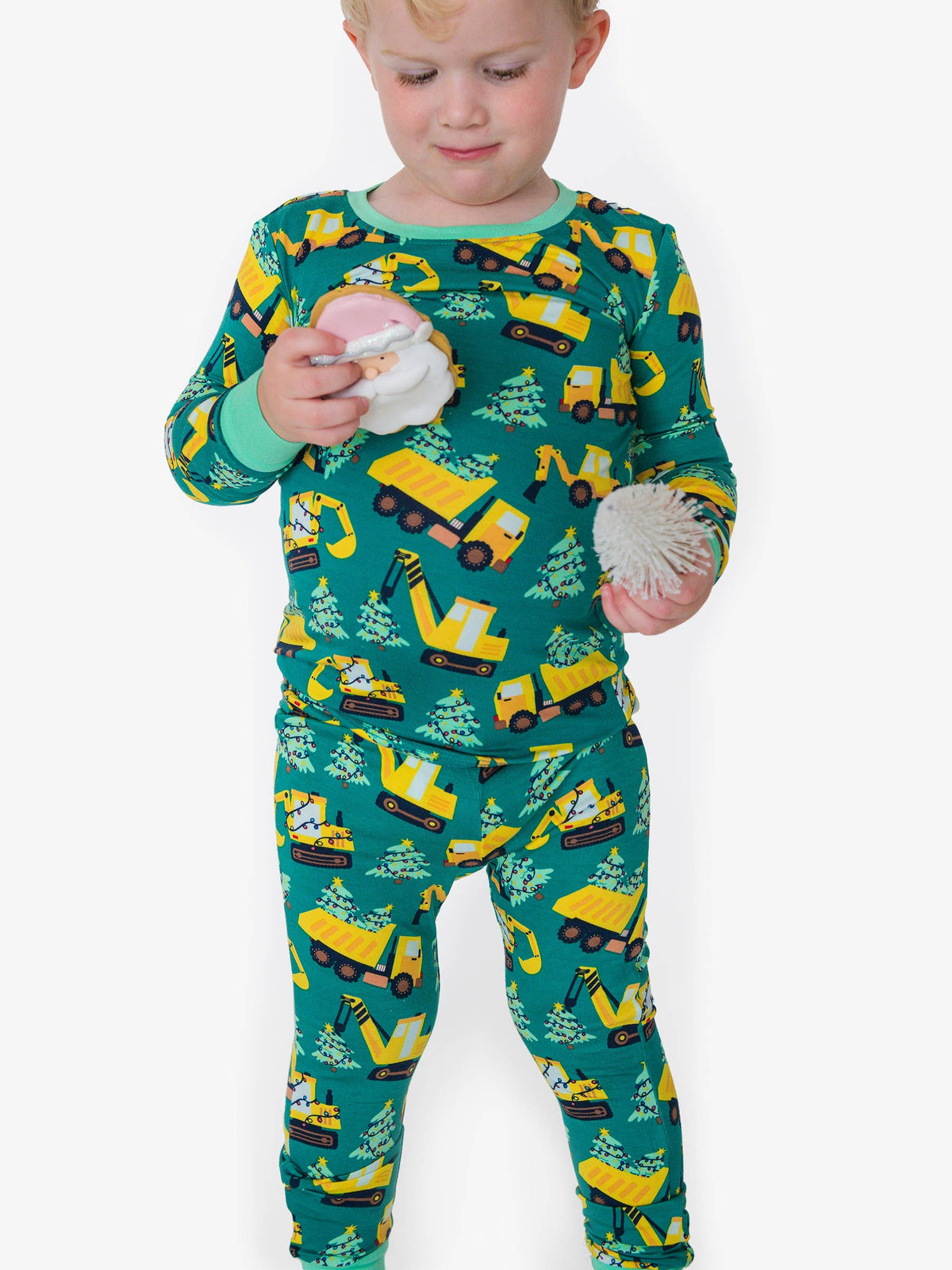 SoftSnooze™ Kids Bamboo Viscose Holiday Haul Long Sleeve Pajama Set