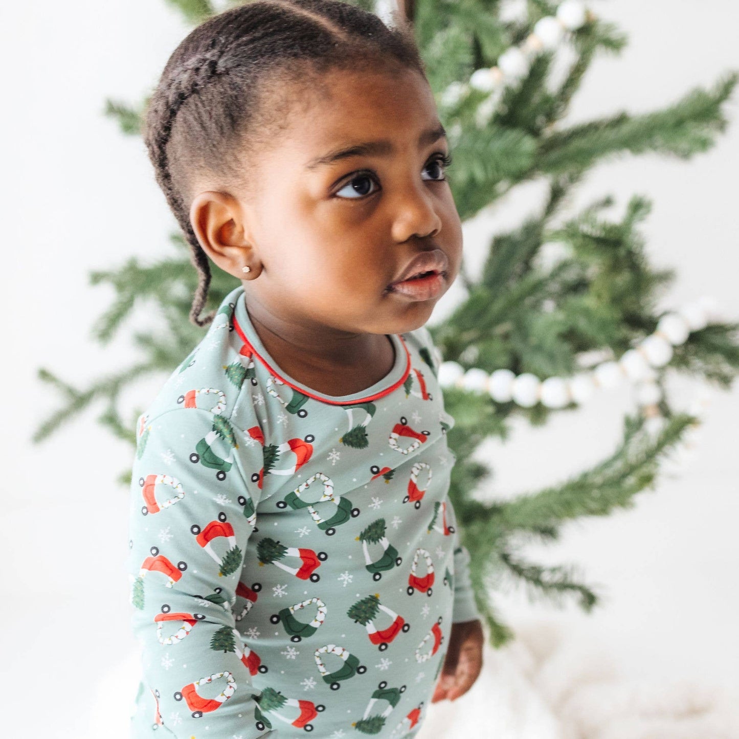 Deck the Wheels Long Pajamas