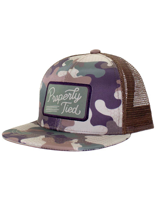 Boys Trucker Hat Delta Woodland Camo