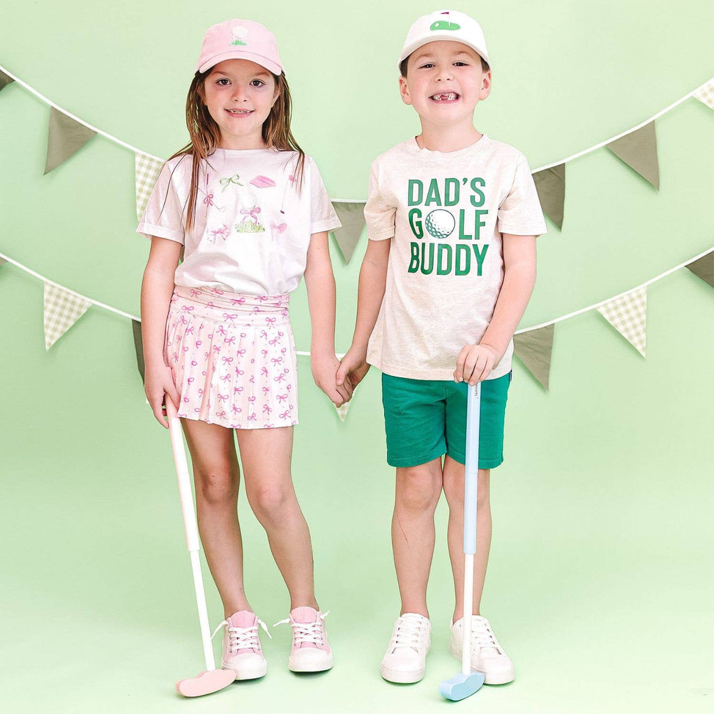 Golf Tee Front Flag Patch Baseball Hat - Kids Hair Accessory