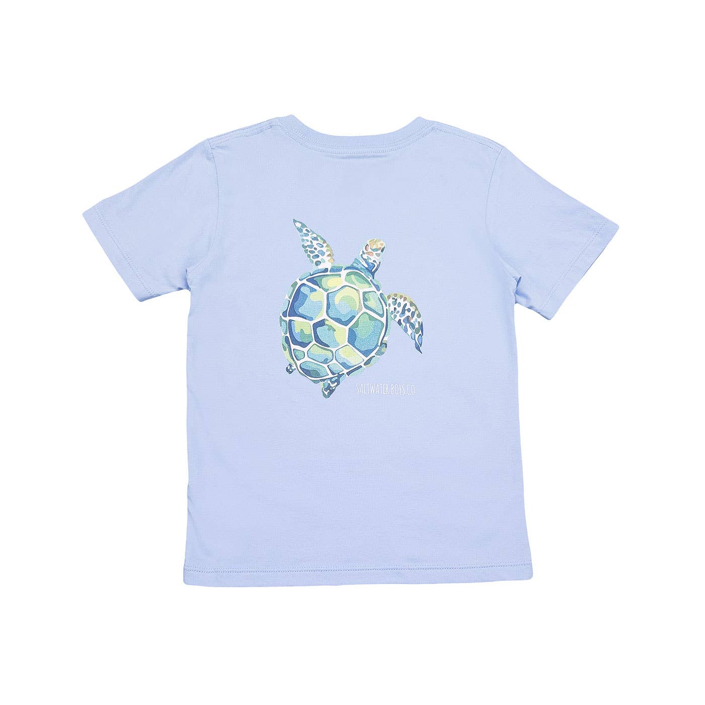Boys Sea Turtle SS Graphic Tee- Blue