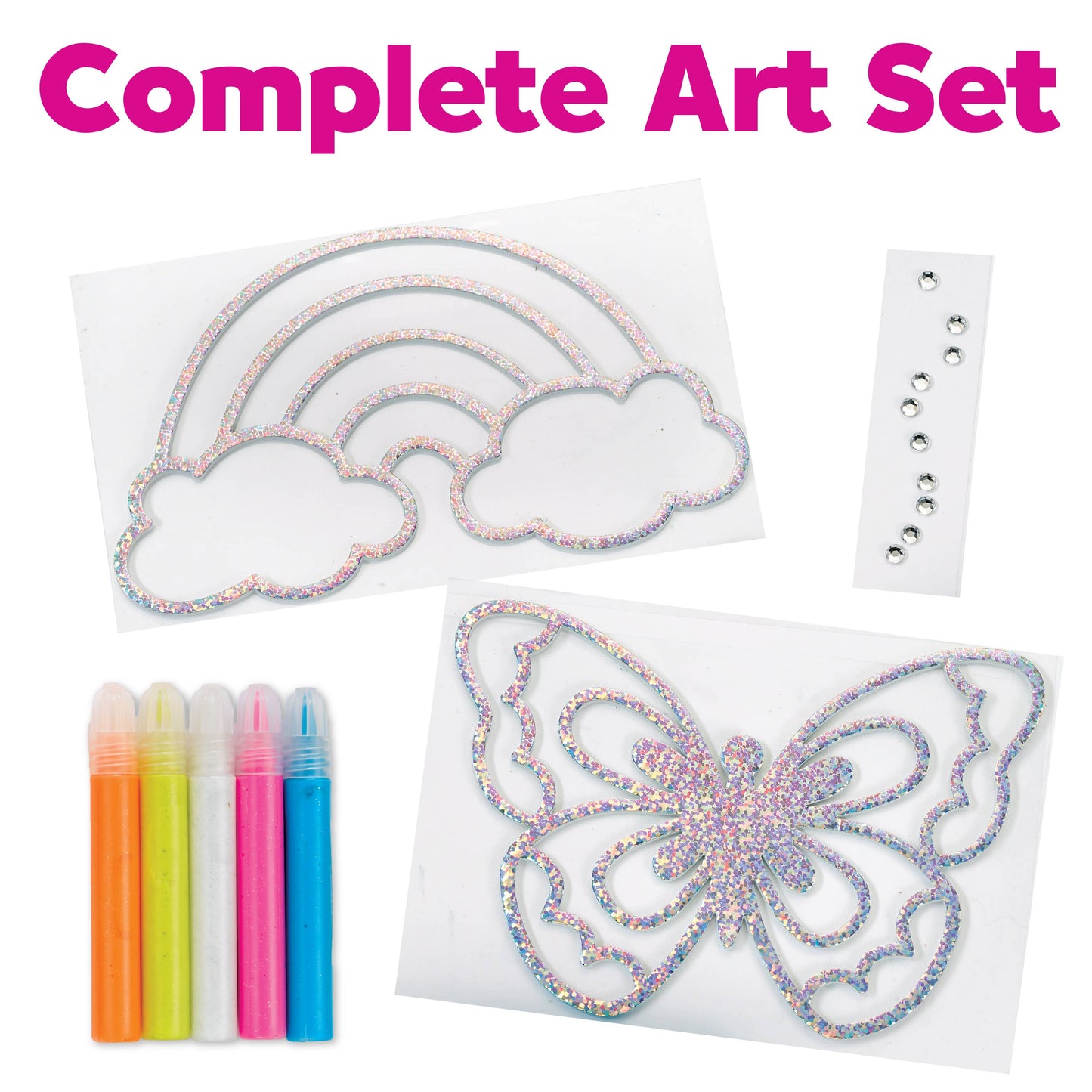 Easy Sparkle Window Art Mini Kit Craft Kit for Kids