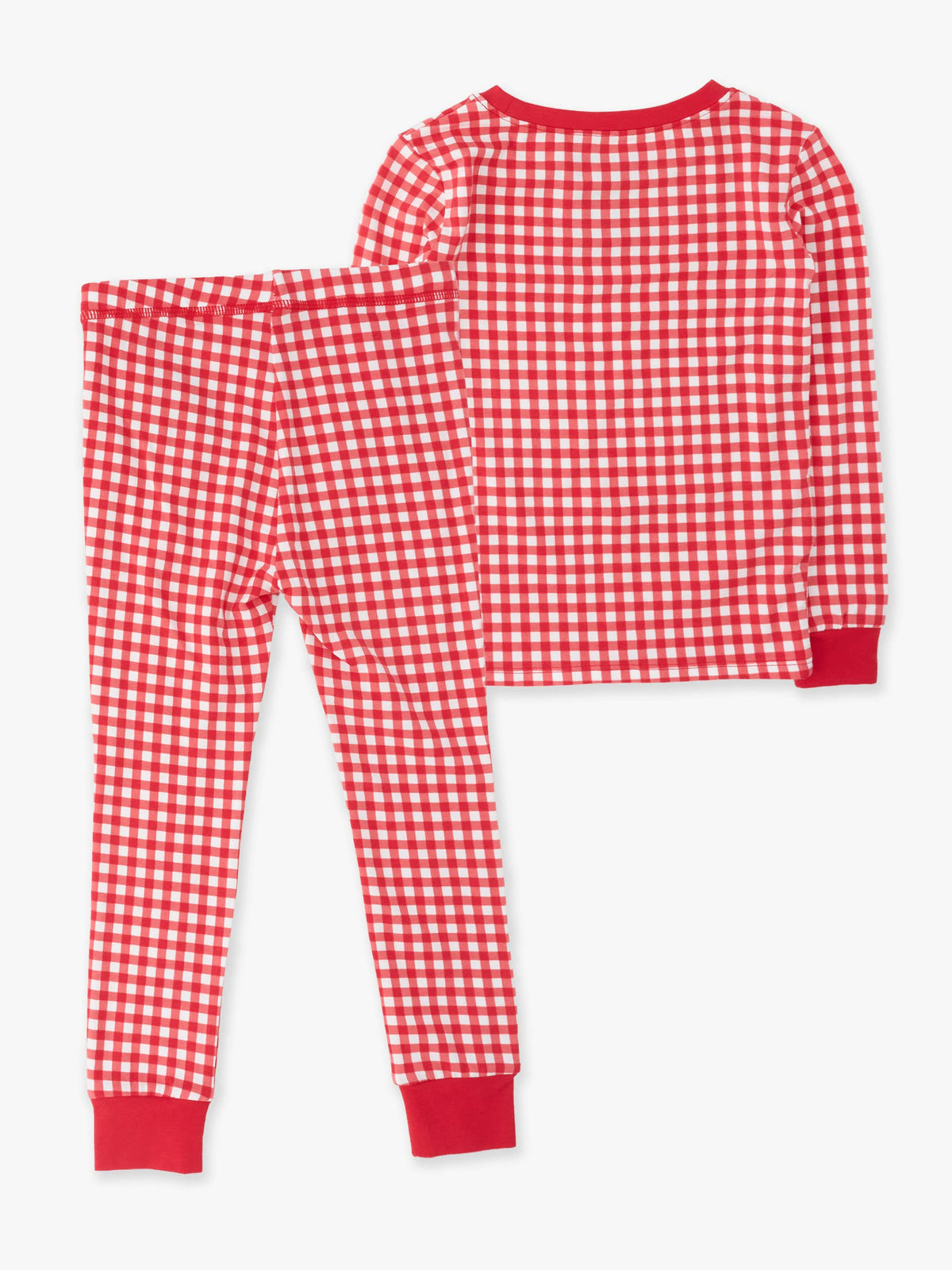 SoftSnooze™ Kids Cotton Modal Red & White Gingham Long Sleeve Pajama Set