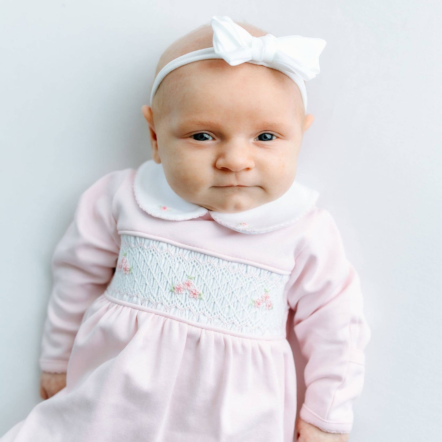 Willow's Classics Smocked Footie - Pink