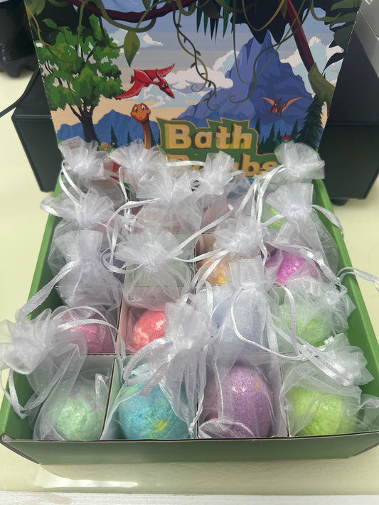 Dino bath bombs