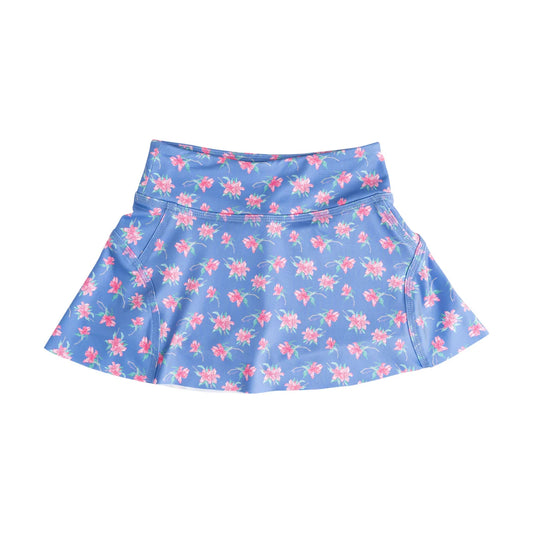 Girls Tennis Twirl Skort with Built In Compression Shorts