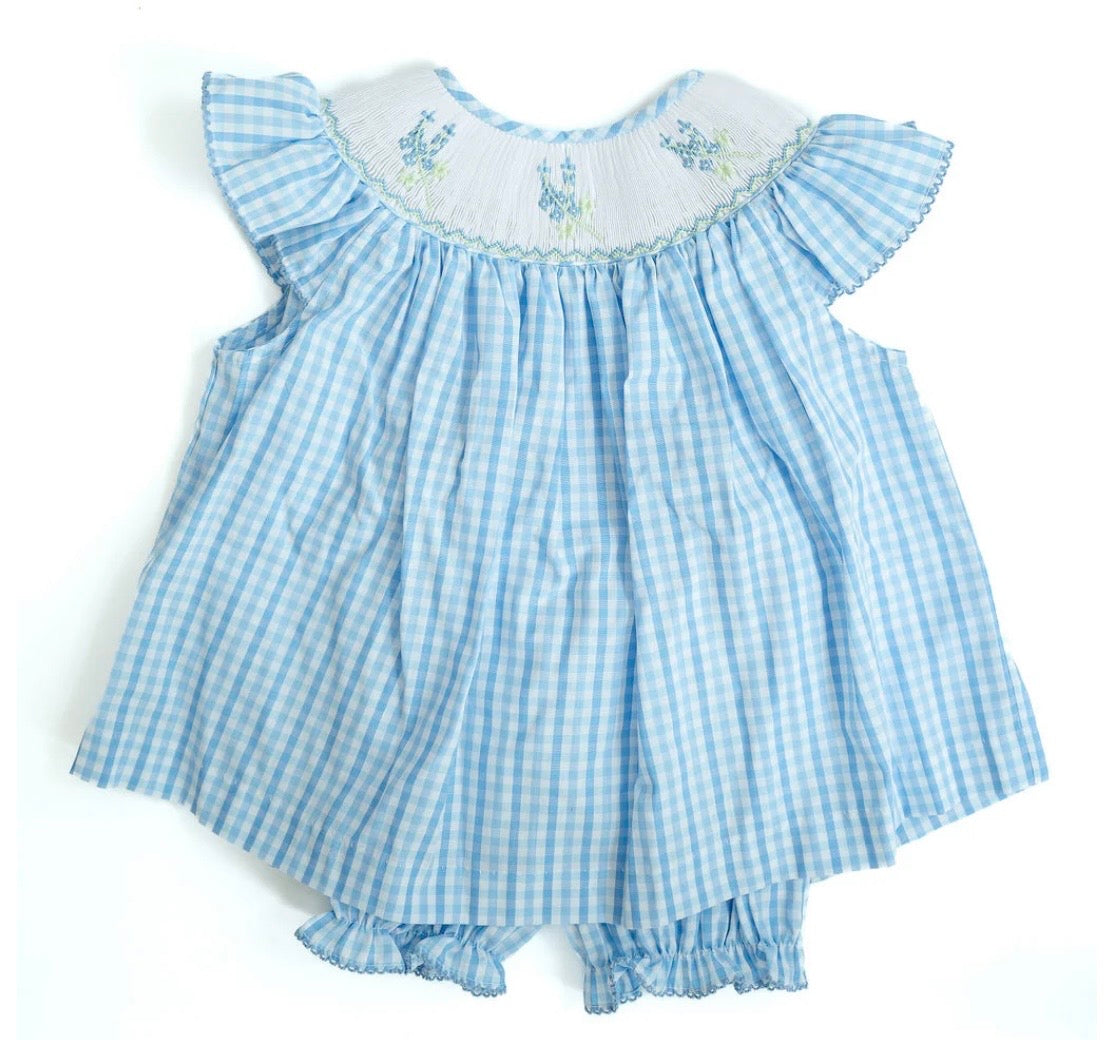 Bluebonnets Annabelle bloomer set