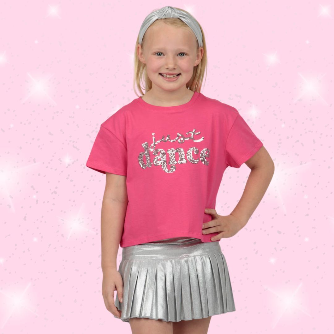 Just Dance Sequin Hot Pink Boxy