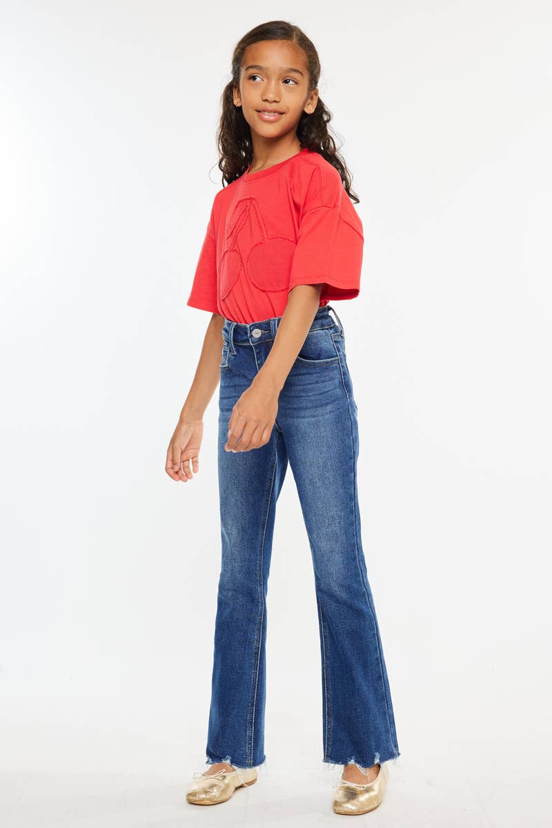 YOUTH HIGH RISE BOOTCUT JEANS YC11259D