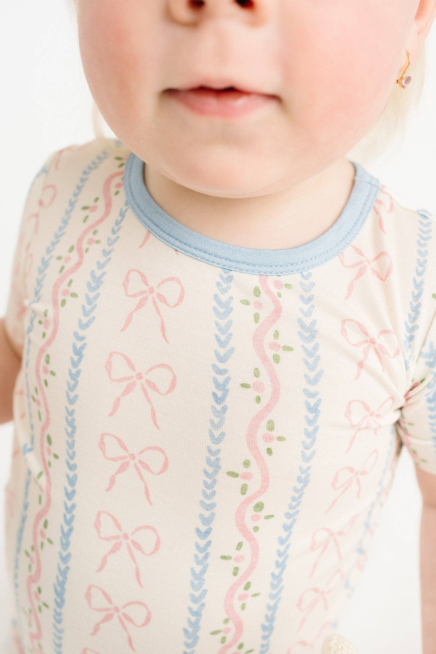 Dainty Bows Bamboo Shorts Set