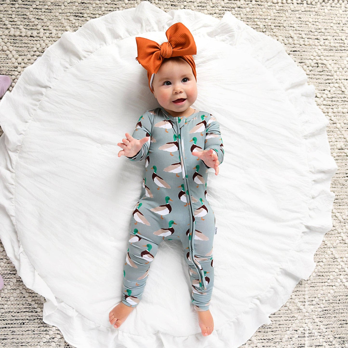 Wilder Duck ZIP Bamboo Baby Sleepies Little