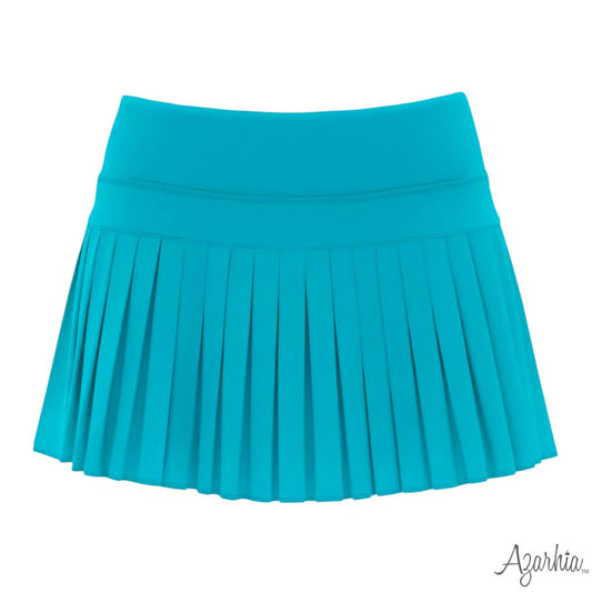 Turquoise  Mini Pleated Skort